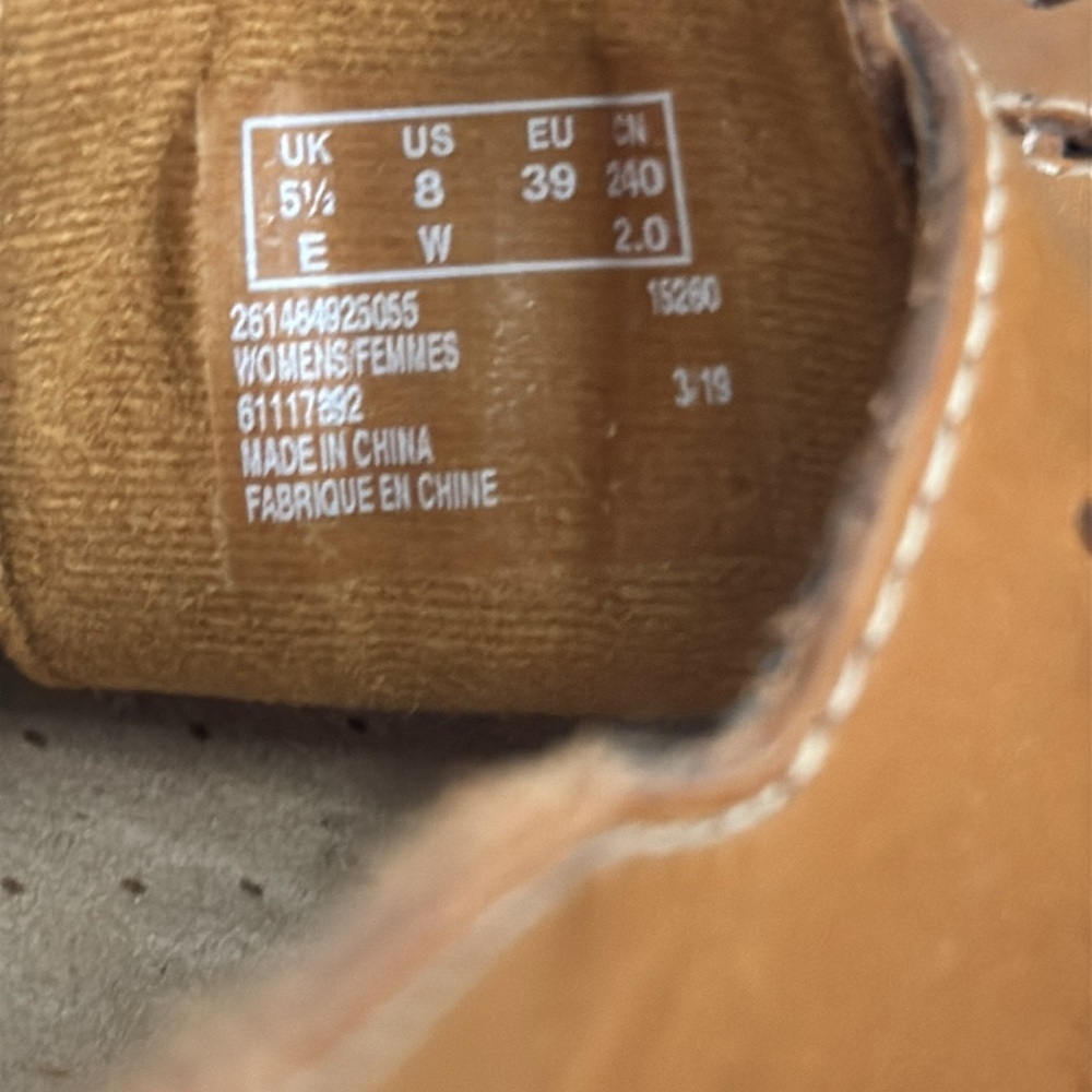 Clarks Lexi Qwin Brown Leather Slingback Sandals Shoes Size 8 Wide - Picture 12 of 15